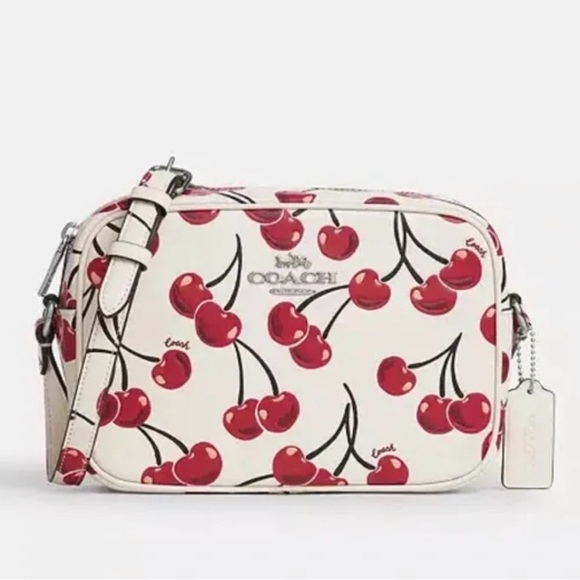 COACH JAMIE CAMERA BAG WITH CHERRY PRINT - Picture 5 of 8
